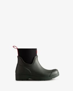 Hunter | Women's Play Short Neoprene Rain Boots-Arctic Moss Green | Canada Outlet