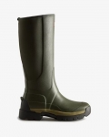 Hunter | Women's Balmoral Field Hybrid Tall Rain Boots-Dark Olive | Canada Outlet