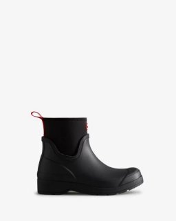 Hunter | Women's Play Short Neoprene Rain Boots-Black | Canada Outlet