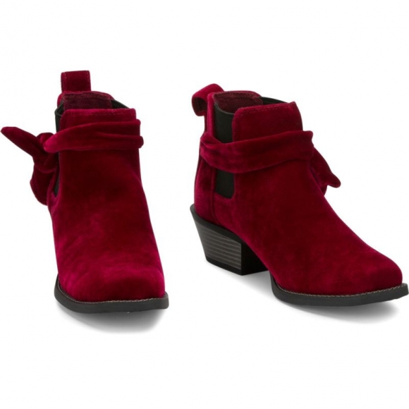 Justin | Women's Chellie Velvet Red | Canada Outlet