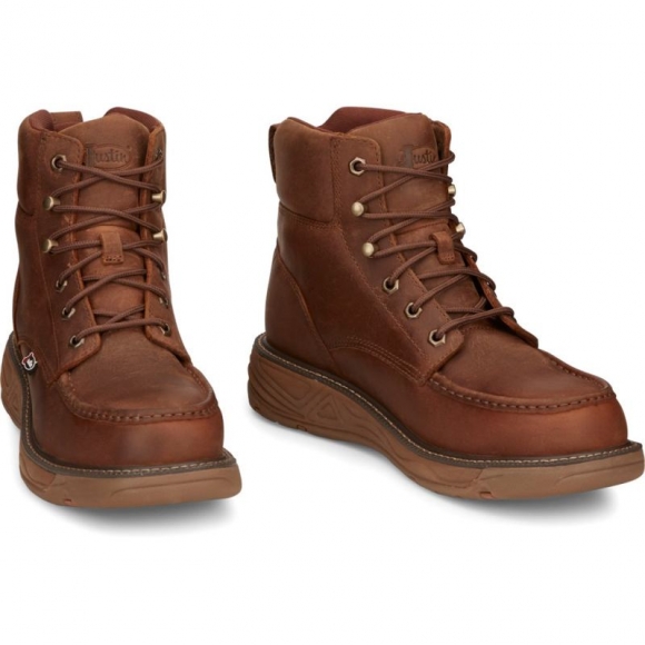 Justin | Men's Rush Nano Comp Toe Brown | Canada Outlet