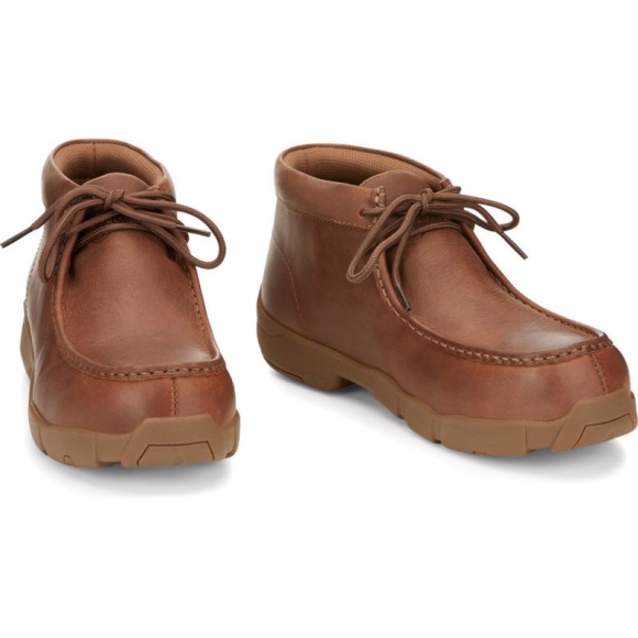 Justin | Men's Cappie Aluminum Toe Brown | Canada Outlet