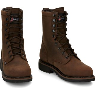 Justin | Men's Drywall Steel Toe Brown | Canada Outlet