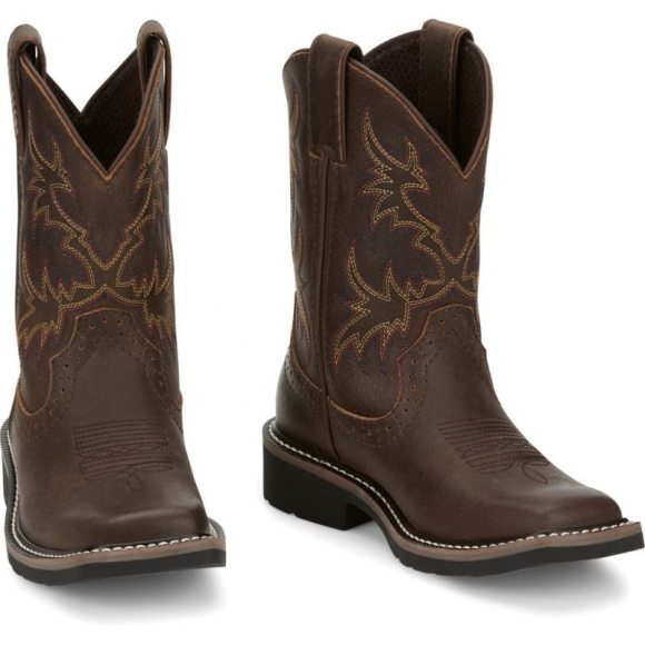 Justin | Kids Cattleman Brown | Canada Outlet