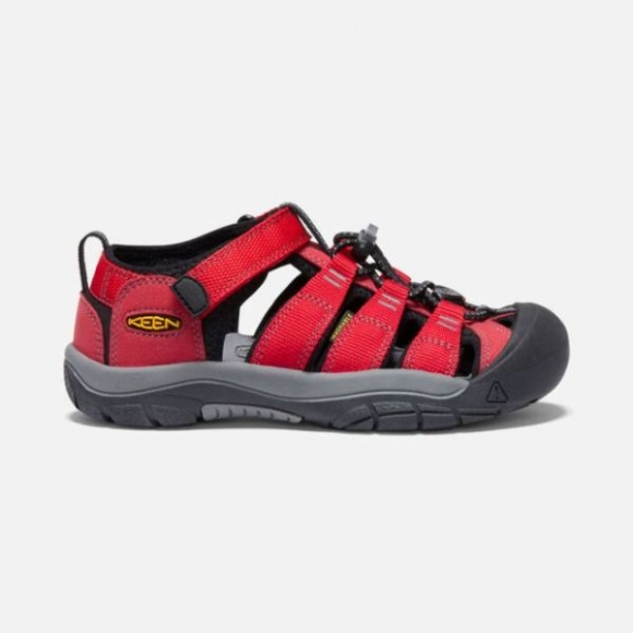 Keen | Big Kids' Newport H2-Ribbon Red/Gargoyle