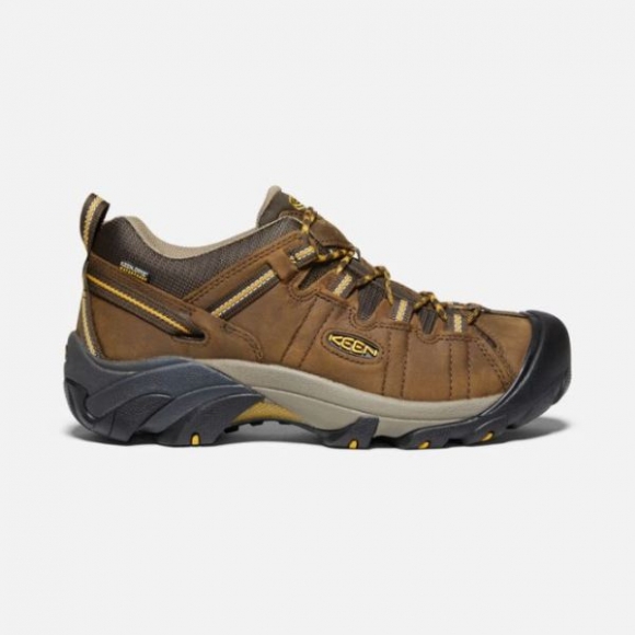 Keen | Men's Targhee II Waterproof Wide-Cascade Brown/Golden Yellow