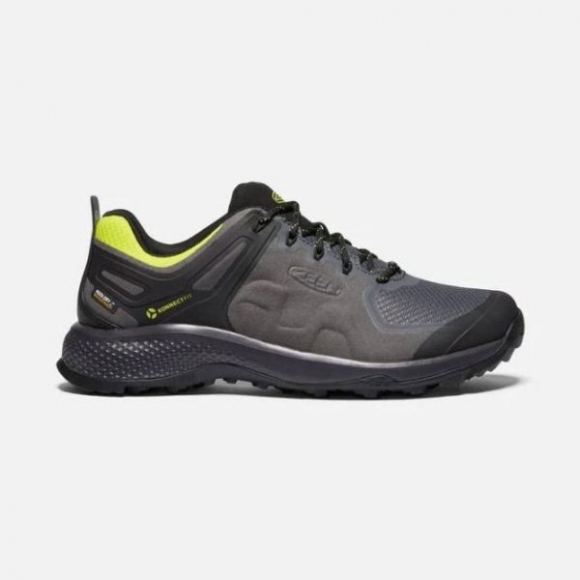 Keen | Men's Explore Waterproof-MAGNET/BRIGHT YELLOW