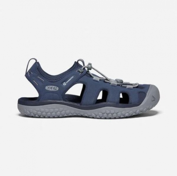 Keen | Men's SOLR Sandal-Navy/Steel Grey