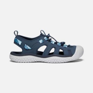 Keen | Women's SOLR Sandal-Navy/Blue Mist