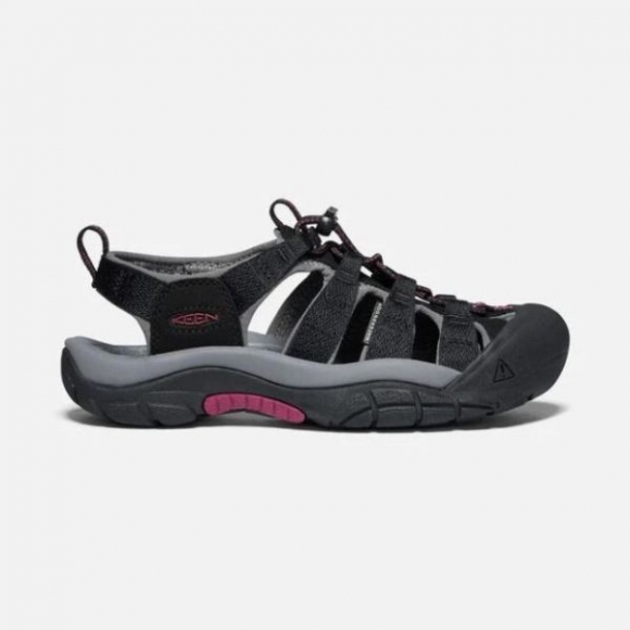 Keen | Women's Newport H2-Black/Raspberry Wine