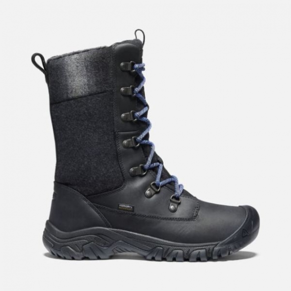 Keen | Women's Greta Tall Waterproof Boot-Black/Black