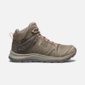 Keen | Women's Terradora II Leather Waterproof Boot-Brindle/Redwood