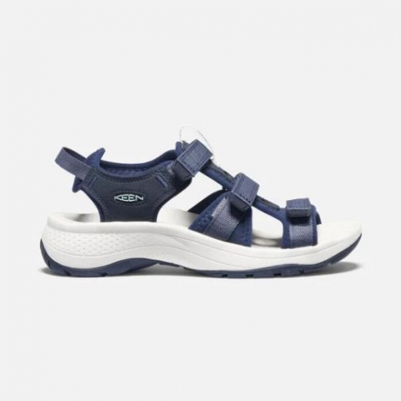 Keen | Women's Astoria West Open-Toe Sandal-Blue Nights/Black Iris