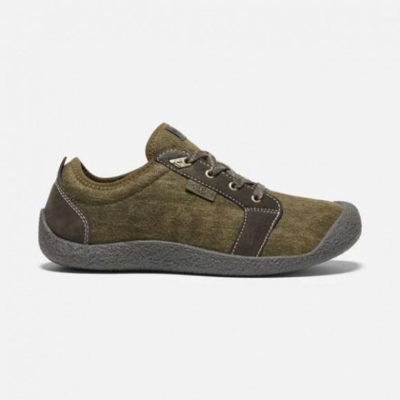 Keen | Men's Howser Canvas Lace-Up-Dark Olive/Black Olive