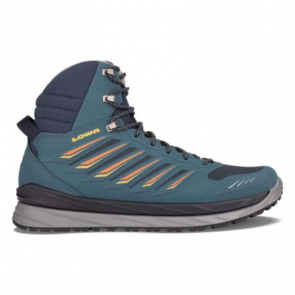 Lowa | Men's Axos GTX Mid-Steel Blue/Orange