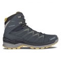 Lowa | Men's Innox Pro GTX Mid-Steel Blue/Mustard