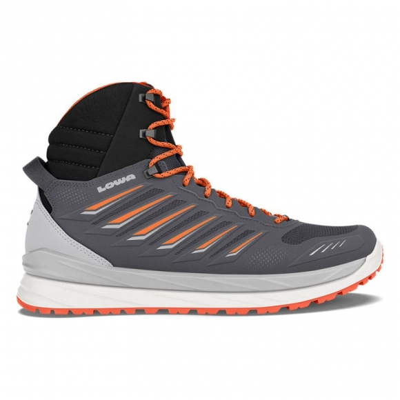 Lowa | Men's Axos GTX Mid-Graphite/Flame