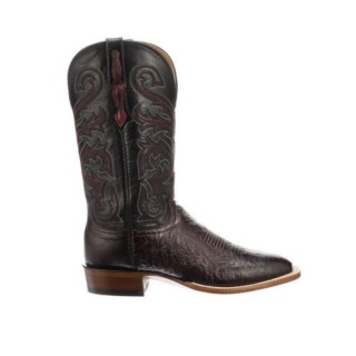 Lucchese Men's Lance - Black Cherry + Black | Canada Outlet