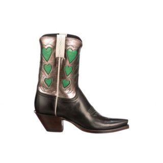 Lucchese Women's Queen Of Hearts - Black + Pewter | Canada Outlet