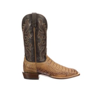 Lucchese Men's Fisher - Tan + Chocolate | Canada Outlet