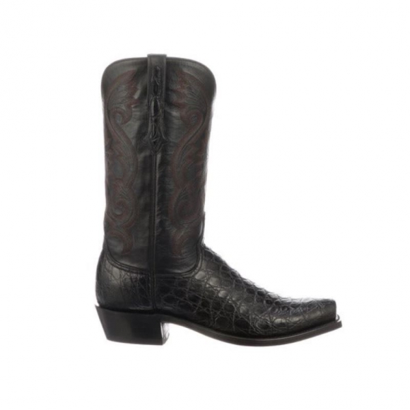 Lucchese Men's Rio - Black + Grey/Charcoal | Canada Outlet