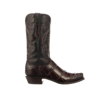 Lucchese Men's Rio - Black Cherry + Black | Canada Outlet