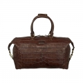 Lucchese Men's Giant Gator Duffel - Small - Chocolate | Canada Outlet