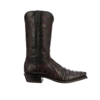 Lucchese Men's Franklin - Black Cherry + Black | Canada Outlet