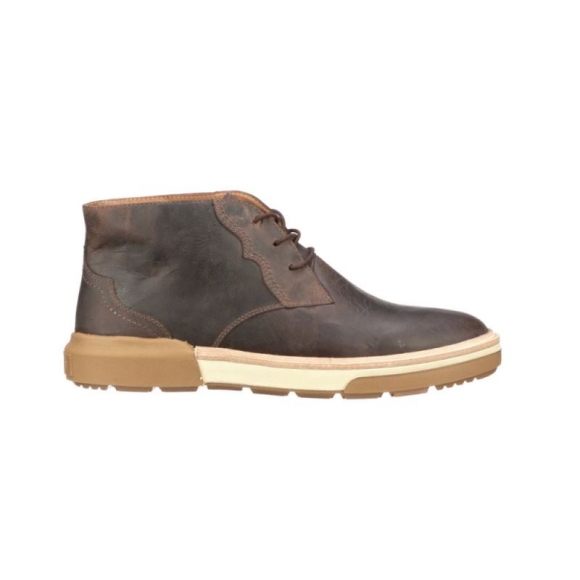 Lucchese Men's After-Ride Lace Up Chukka Boot - Chocolate | Canada Outlet