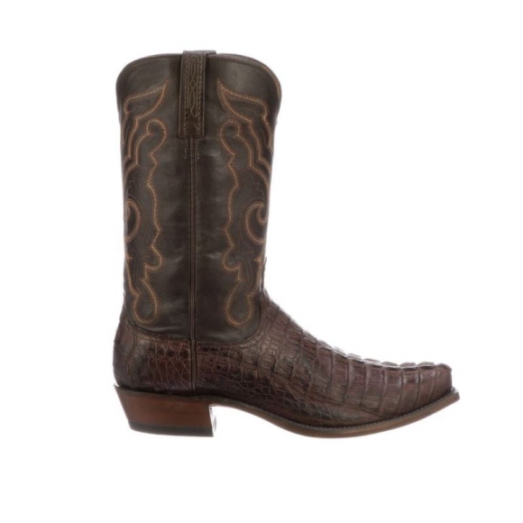 Lucchese Men's Franklin - Barrel Brown + Chocolate | Canada Outlet