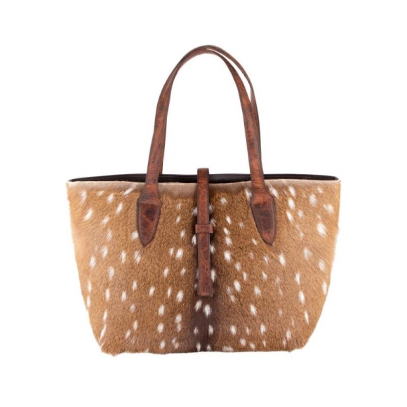 Lucchese Women's Large Axis Tote Bag - Axis Brown | Canada Outlet