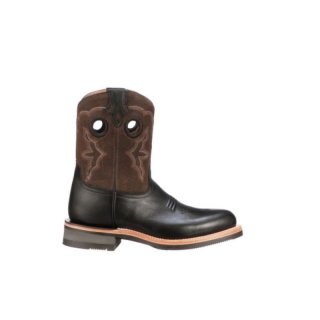 Lucchese Women's Ruth Short - Black + Chocolate | Canada Outlet