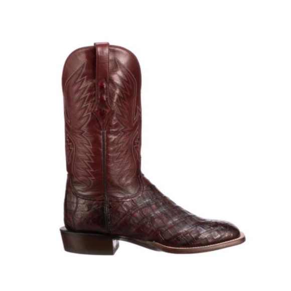 Lucchese Men's Bryan Exotic - Black Cherry + Sangria | Canada Outlet