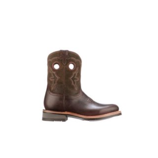 Lucchese Women's Ruth Short - Chocolate + Olive | Canada Outlet