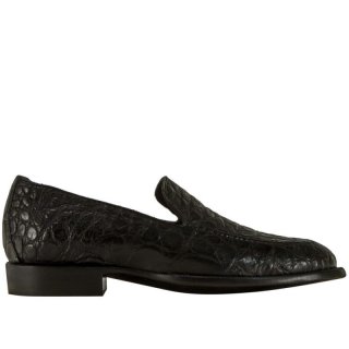 Lucchese Men's Regis - Black + Giant Gator | Canada Outlet