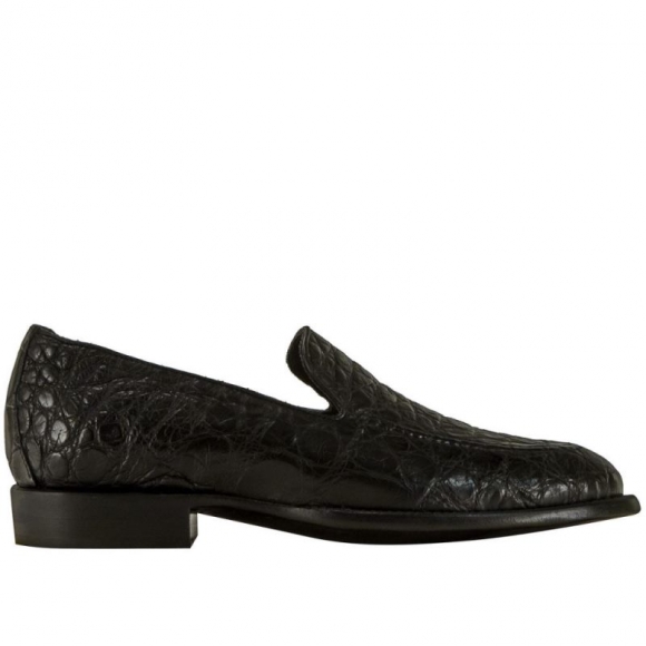 Lucchese Men's Regis - Black + Giant Gator | Canada Outlet