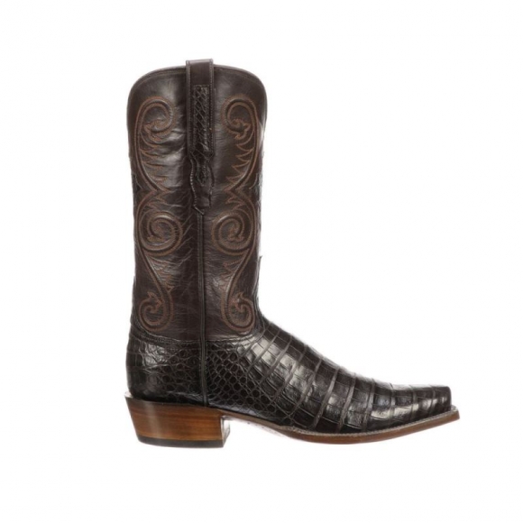 Lucchese Men's Jones - Chocolate + Dark Brown | Canada Outlet