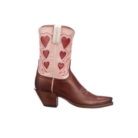 Lucchese Women's Queen Of Hearts - Rust + Pink | Canada Outlet