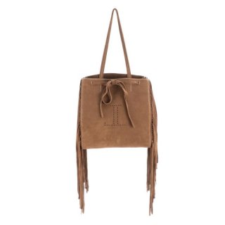 Lucchese Women's Suede Fringe Tote Bag - Tan/Brown/White | Canada Outlet