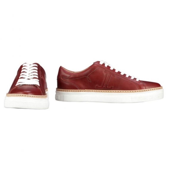 Lucchese Women's Double L Lace Up Sneaker - Red | Canada Outlet