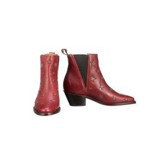 Lucchese Women's Estrella Chelsea - Red + Tan | Canada Outlet