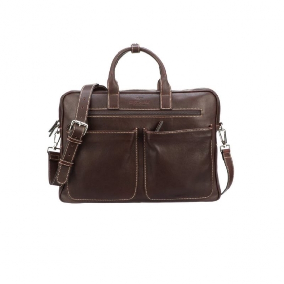 Lucchese Men's Cosimo Briefcase - Espresso | Canada Outlet