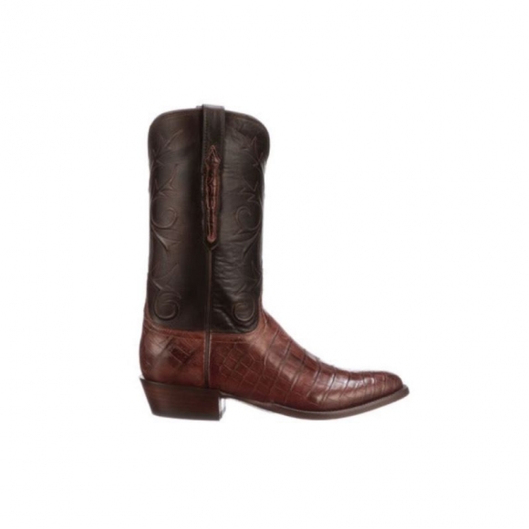 Lucchese Men's Cruz - Dark Brown + Black | Canada Outlet