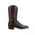 Lucchese Men's Lance - Black + Black Cherry | Canada Outlet