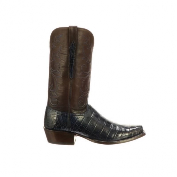 Lucchese Men's Cruz - Navy + Chocolate | Canada Outlet