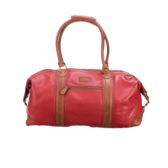 Lucchese Men's Frances Overnight Duffel - Red | Canada Outlet