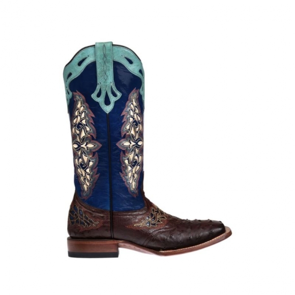 Lucchese Women's Amberlyn - Sienna + Navy | Canada Outlet