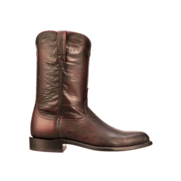 Lucchese Men's Majestic Roper - Black Cherry | Canada Outlet