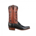 Lucchese Men's Tulip Exotic - Navy + Pearwood Tan | Canada Outlet