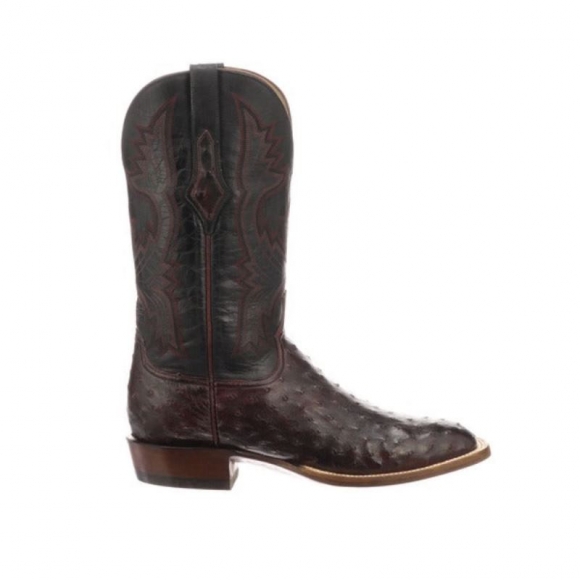 Lucchese Men's Cliff - Black Cherry + Black | Canada Outlet